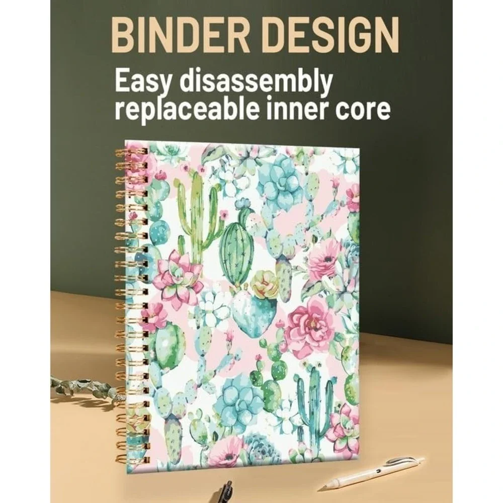 Journal Notebook‎ for Women,A5 College Ruled Notebooks 6